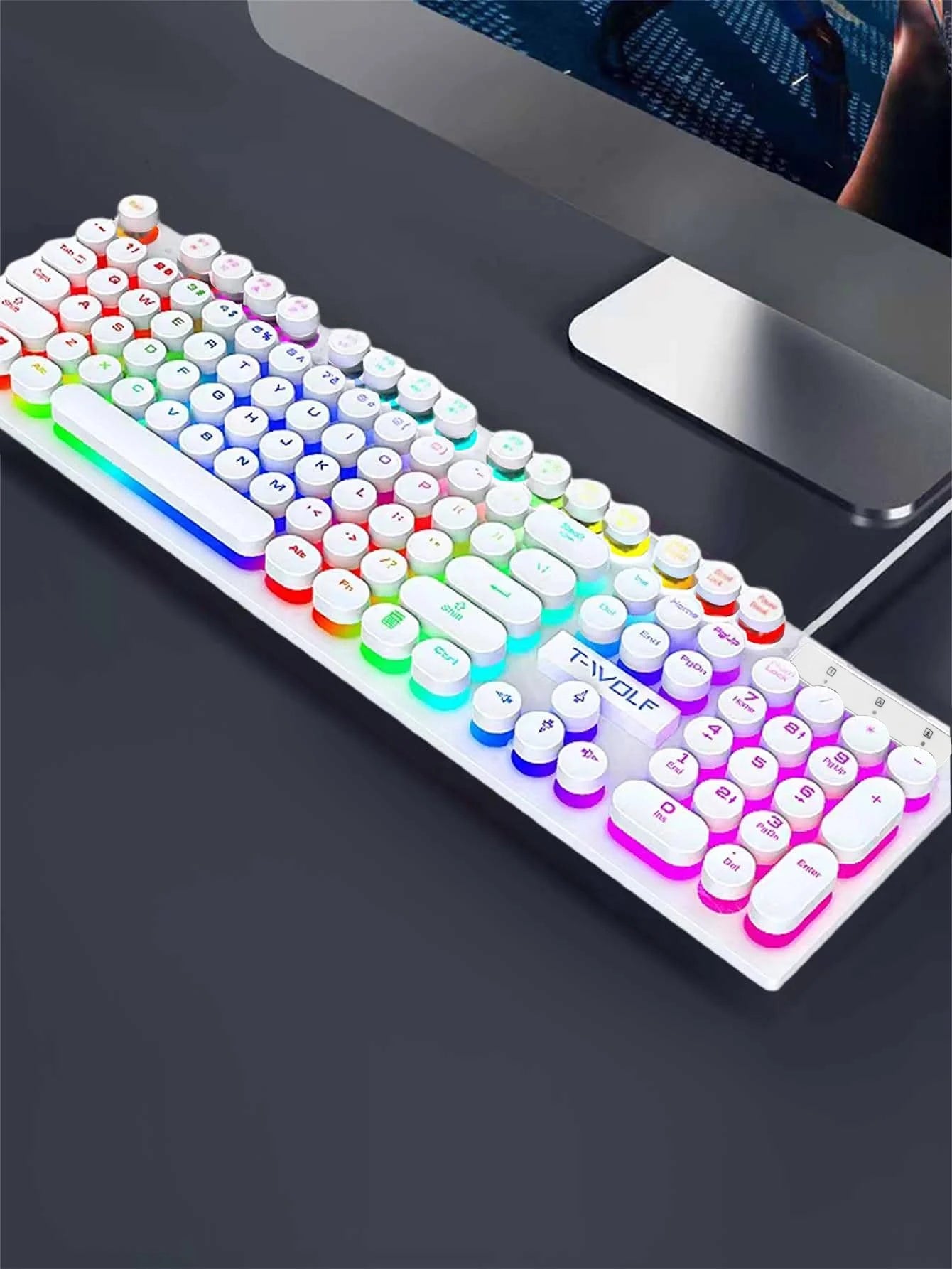 Tastiera gaming tasti rotondi