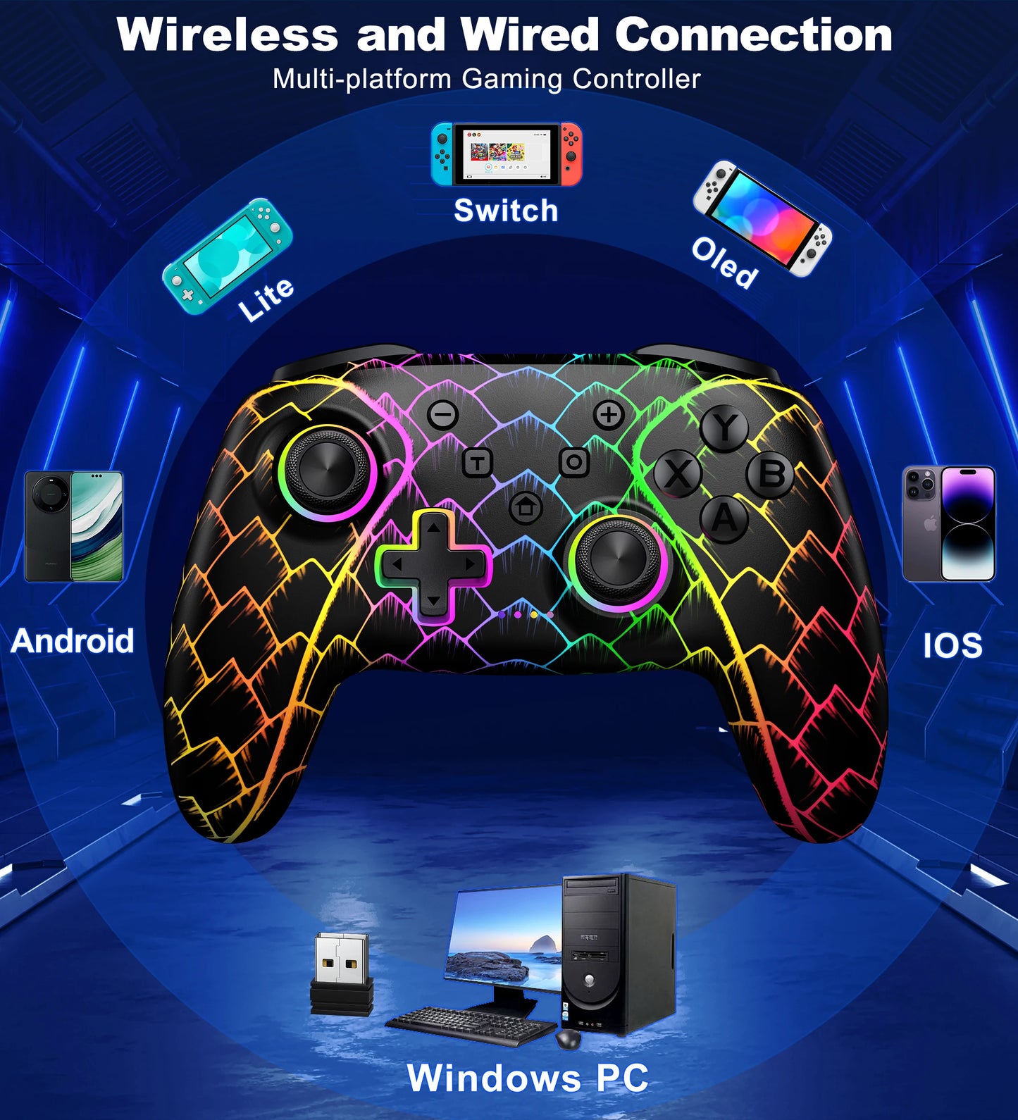 NC301 RGB Wireless Controller Bluetooth