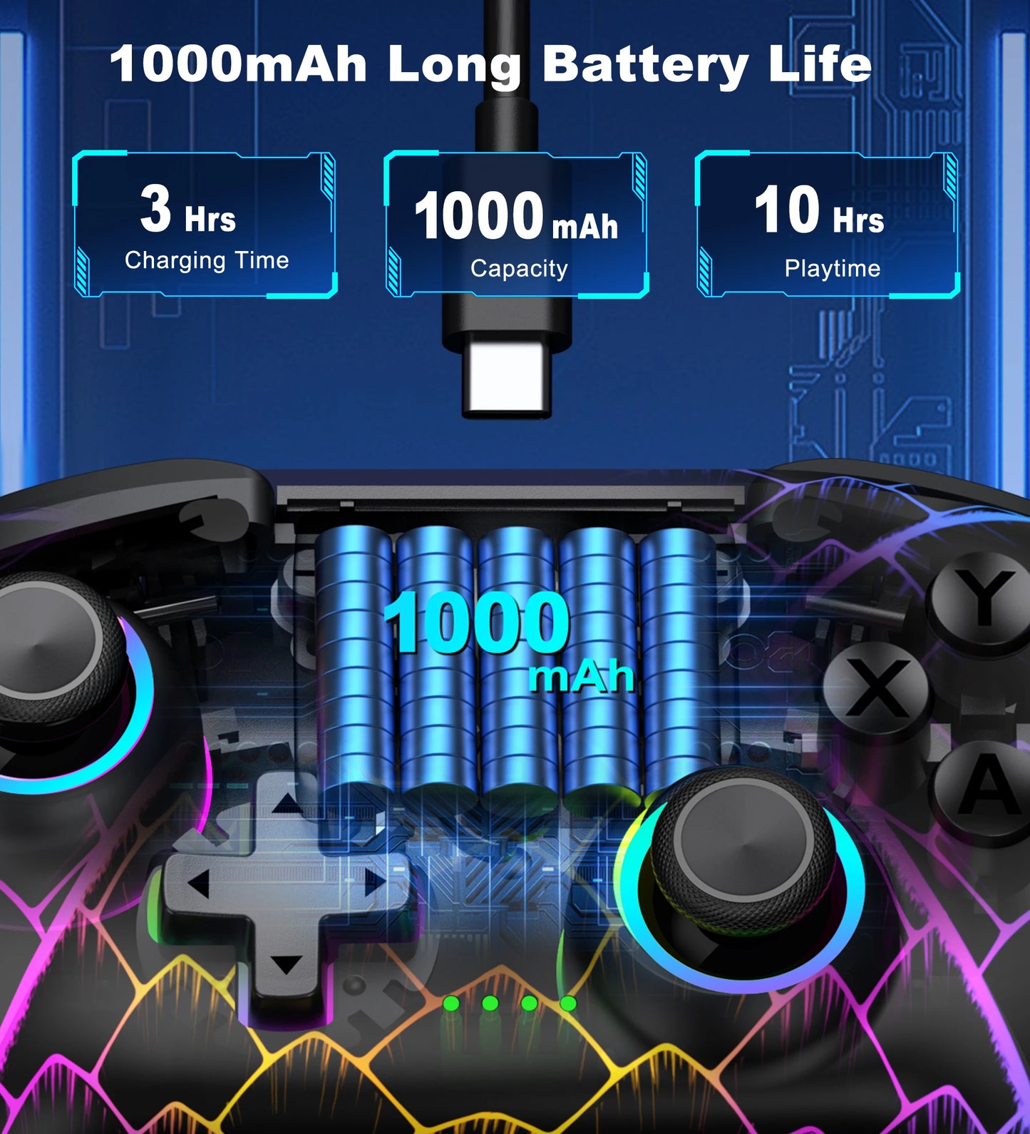 NC301 RGB Wireless Controller Bluetooth