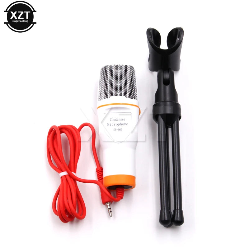 3.5mm Audio Wired Stereo Microfono con supporto