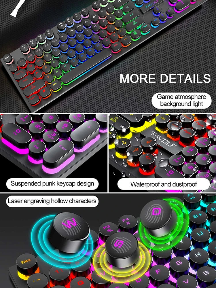 Tastiera gaming tasti rotondi
