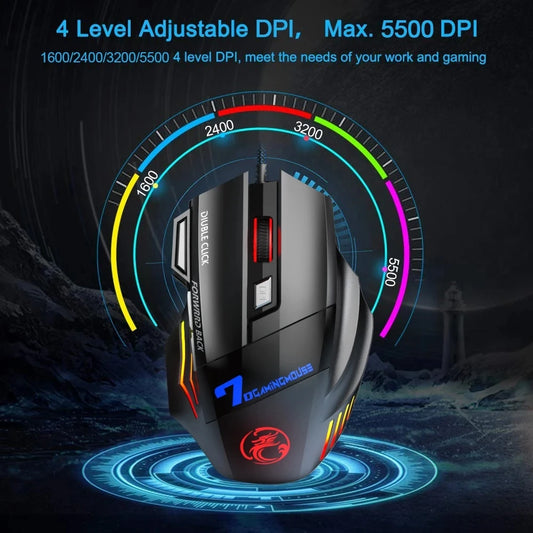 Mouse gaming cablato 7 tasti