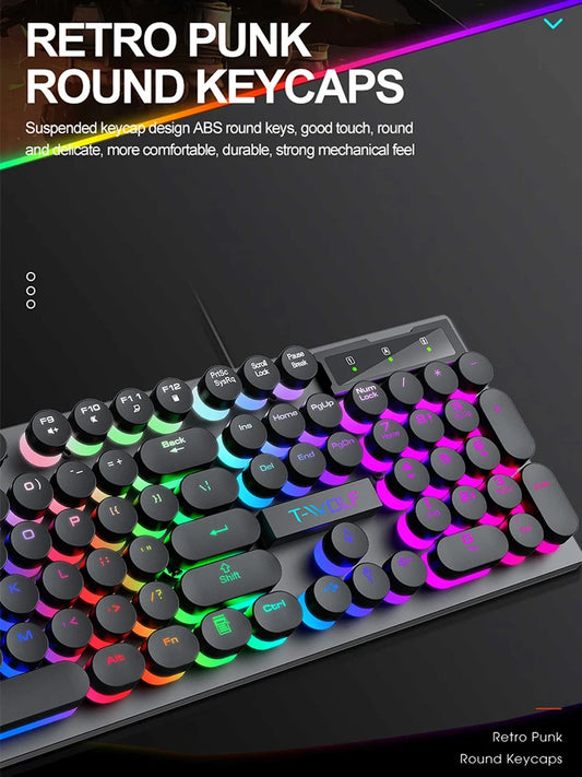 Tastiera gaming tasti rotondi