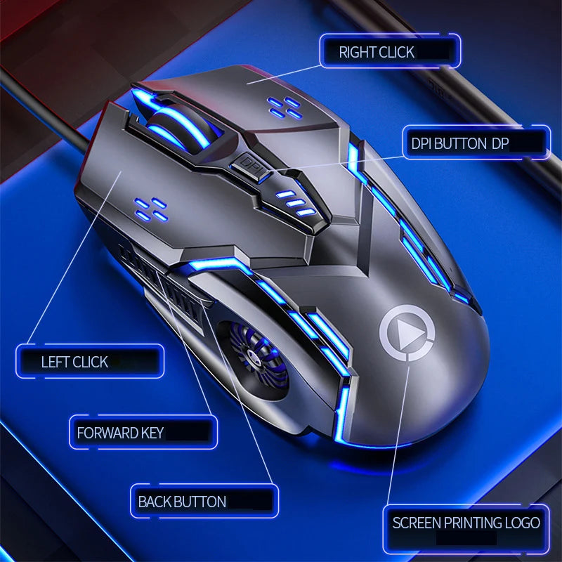 Mouse gaming 3200 DPI